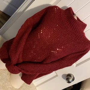 Soft comfy burgundy sweater.